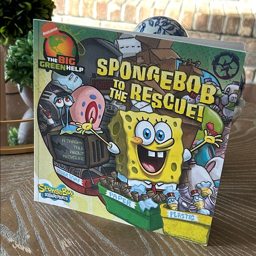 NEW! Nickelodeon SpongeBob SquarePants To The Rescue Recycling Adventure Book